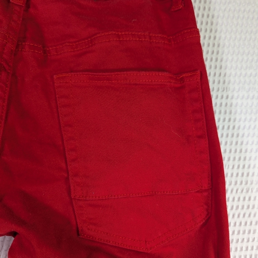 RPM red women's distressed jeans size 30x32 - Picture 4 of 6